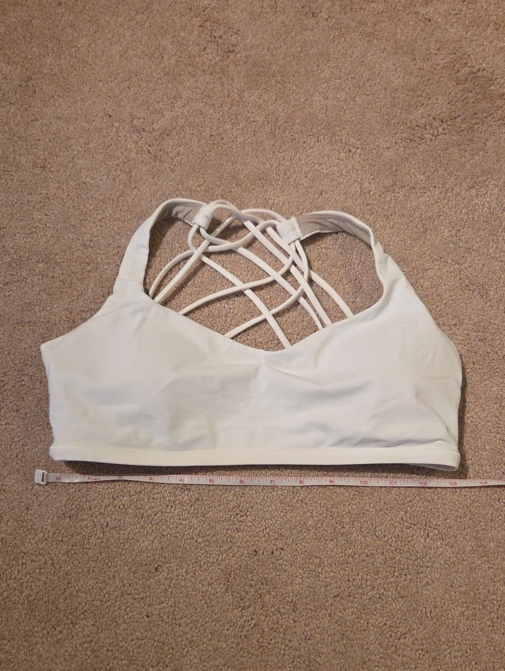 Lululemon Strappy Back Sportsbra White